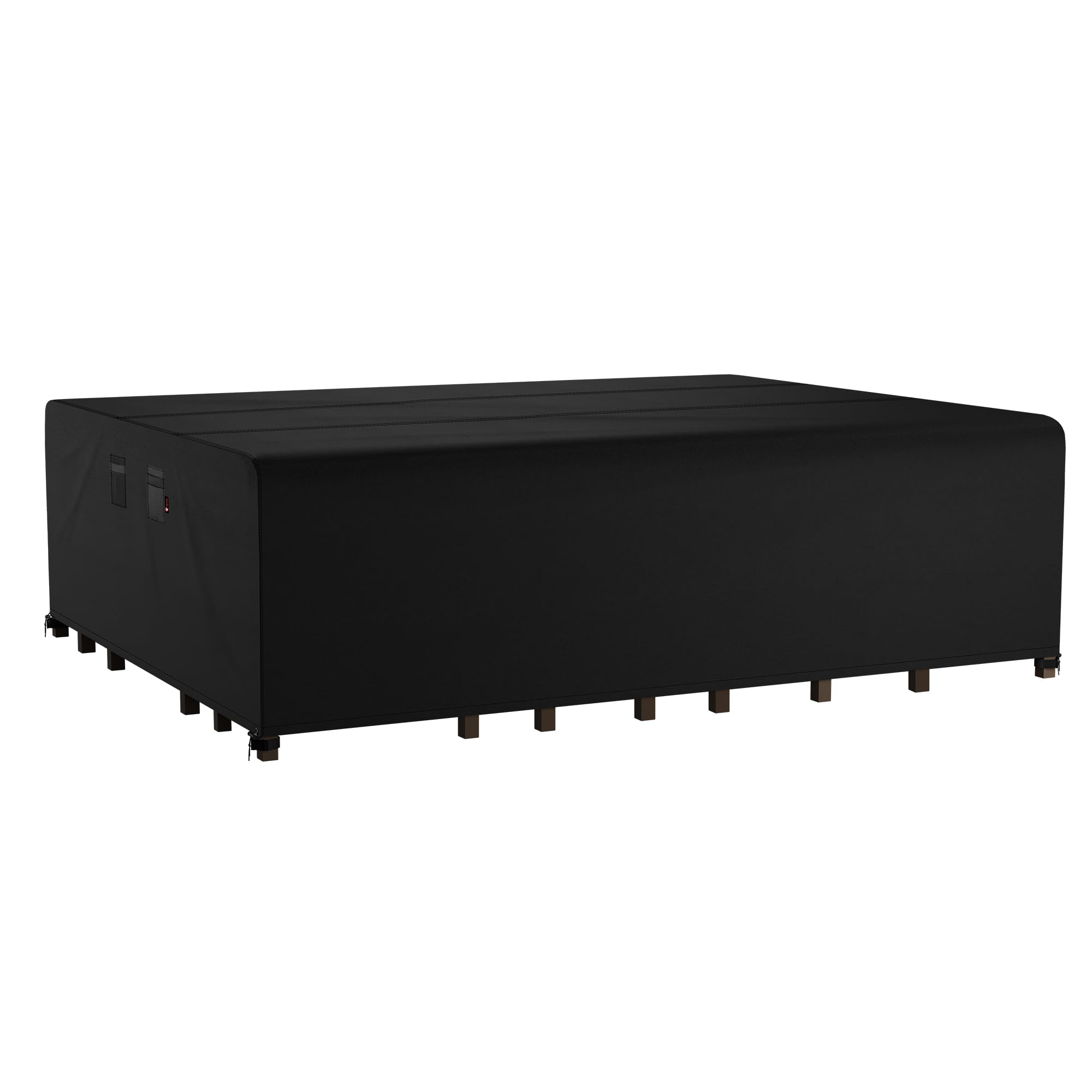 Ibirdie Outdoor Patio Furniture Set Covers 180 X 120 Inch Waterproof Weatherproof Rectangular Cover, Heavy Duty 600D For Outside Dining Table And Chairs Fit 10 X 15 Ft